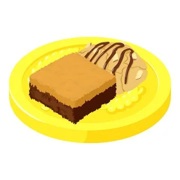 Fresh biscuit icon isometric vector. Homemade biscuit cookie on big golden coin Stock Illustration