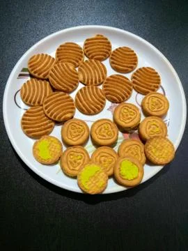 Fresh biscuits Stock Photos