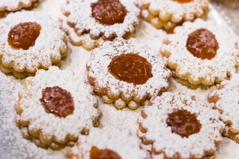 Fresh biscuits Stock Photos