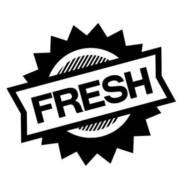 Fresh black stamp Stock Illustration