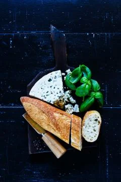 Fresh blue cheese Stock Photos