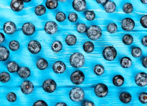 Fresh blueberries on table Stock Photos