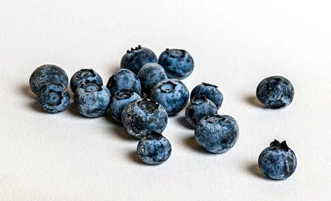 Fresh blueberries on white background Stock Photos