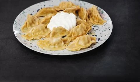 Fresh boiled dumpling Stock Photos