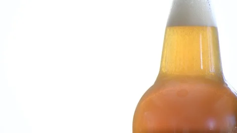 Fresh bottle of plain kombucha Stock-Footage 88787775