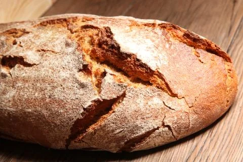 Fresh bread and buns close up Foto stock