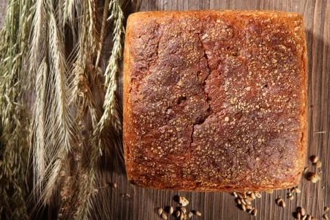 Fresh bread and buns close up Stock-Fotos