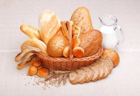 Fresh bread and pastry Stock-Fotos