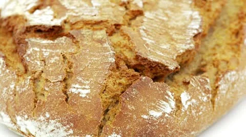 Fresh bread closeup Stock Footage 8974819