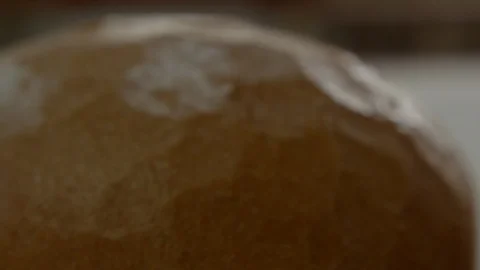Fresh bread crust macro close-up Stock Footage 93105193