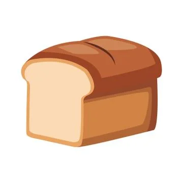 Fresh bread isolated Stock Illustration