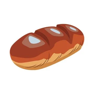 Fresh bread isolated Stock Illustration