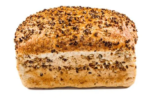 Fresh bread isolated on white background Stock Photos