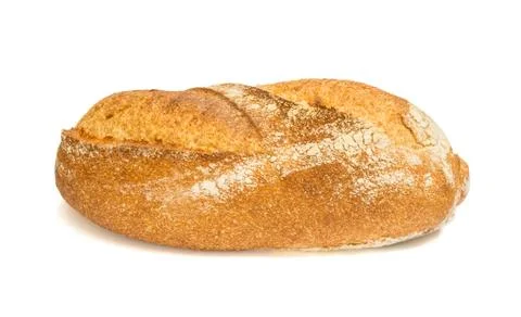 Fresh bread isolated on white background Stock Photos
