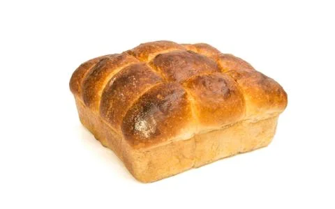 Fresh bread isolated on white background Stock Photos