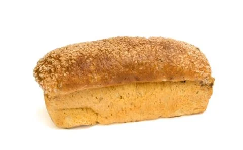 Fresh bread isolated on white background Stock Photos