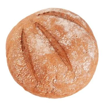Fresh bread isolated on a white background Stock Photos