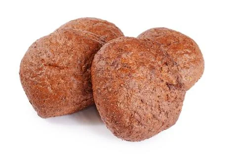 Fresh bread isolated on a white background 스톡 사진