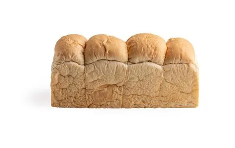 Fresh bread isolated on a white background Stock Photos