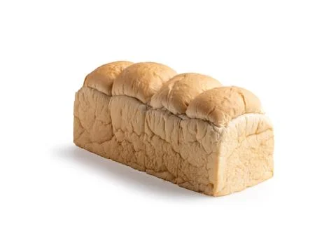 Fresh bread isolated on a white backgrounds Stock Photos