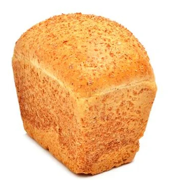 Fresh bread isolated on white Stock Photos