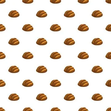 Fresh bread loaf pattern for bakery design Иллюстрация