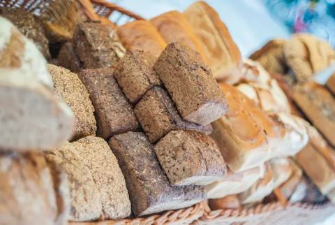 Fresh bread loaves Stock-Fotos