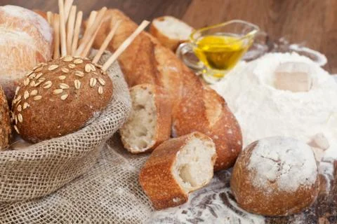 Fresh bread Stock Photos
