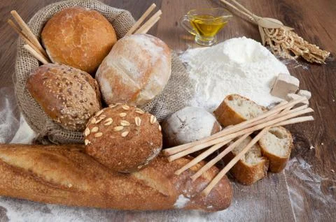 Fresh bread Stock Photos
