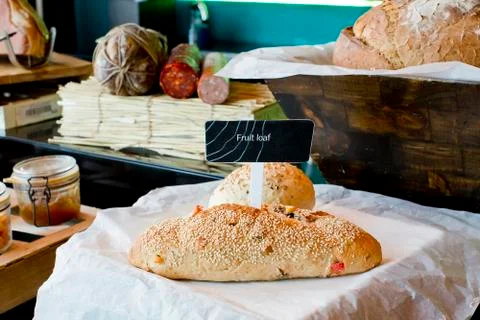 Fresh bread ready to eat Stock Photos