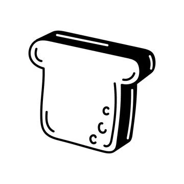 Fresh bread sliced Stock Illustration