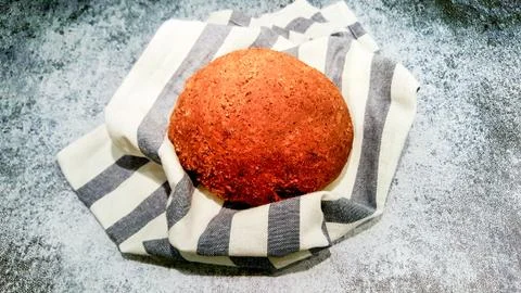 Fresh bread on the table. Foto stock