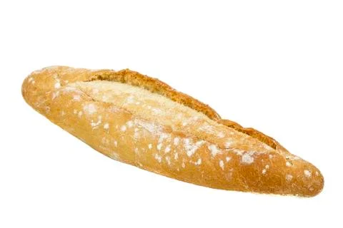 Fresh bread on white background Stockfoto's