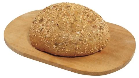 Fresh bread on a white background Stock Photos