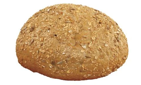 Fresh bread on a white background Stock Photos