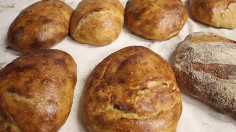 Fresh Breads Bakery Stock Footage 81779726