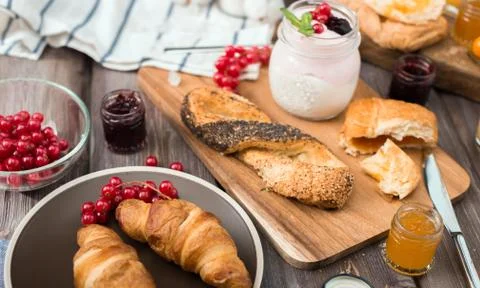 The fresh breakfast Stock Photos