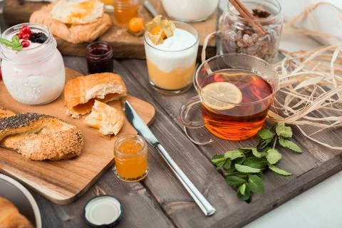 The fresh breakfast Stock Photos