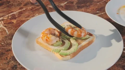 Fresh Breakfast On A Plate. Stock Footage 157991484