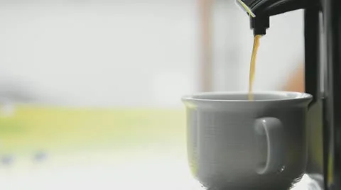 Fresh brewed coffee Video stock 22221824