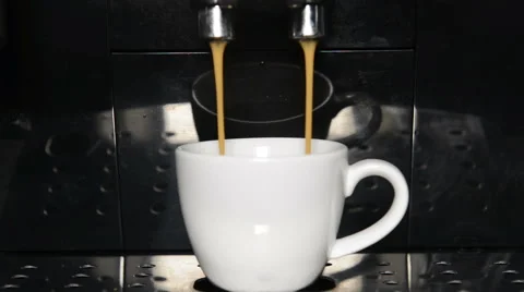 Fresh brewed espresso Stock Footage 68744828