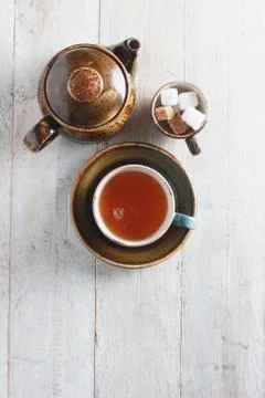 Fresh brewed tea Stock Photos