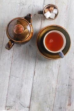 Fresh brewed tea Stock Photos