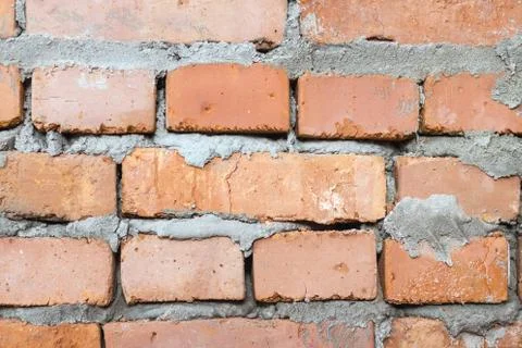Fresh brickwork wall background Stock Photos