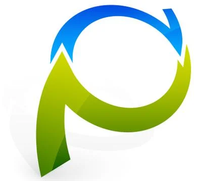 Fresh, bright cyclic arrows イラスト素材