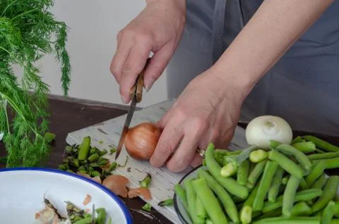 Fresh broad beans Stock Photos