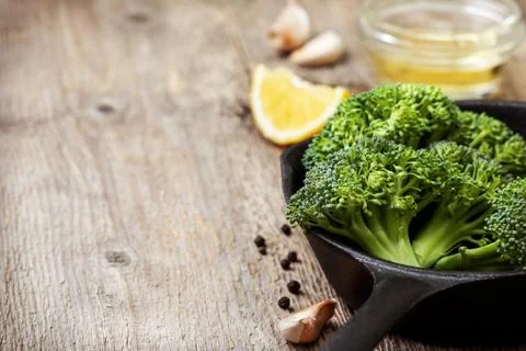 Fresh broccoli for baking Stock Photos