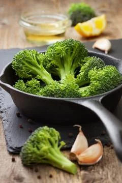 Fresh broccoli for baking Stock Photos