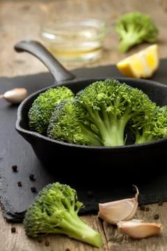 Fresh broccoli for baking Stock Photos