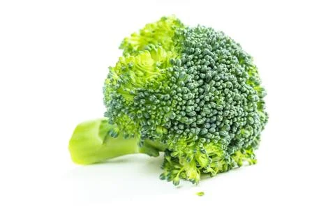 Fresh broccoli isolated on white background Stock Photos